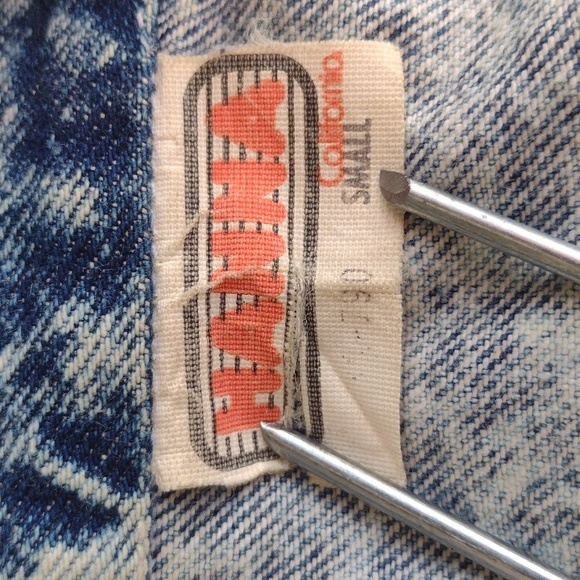Hanna California Acid Wash Jean Jacket 80s Small - Picture 14 of 15